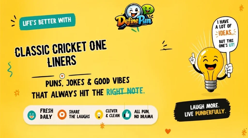 Classic Cricket One Liners