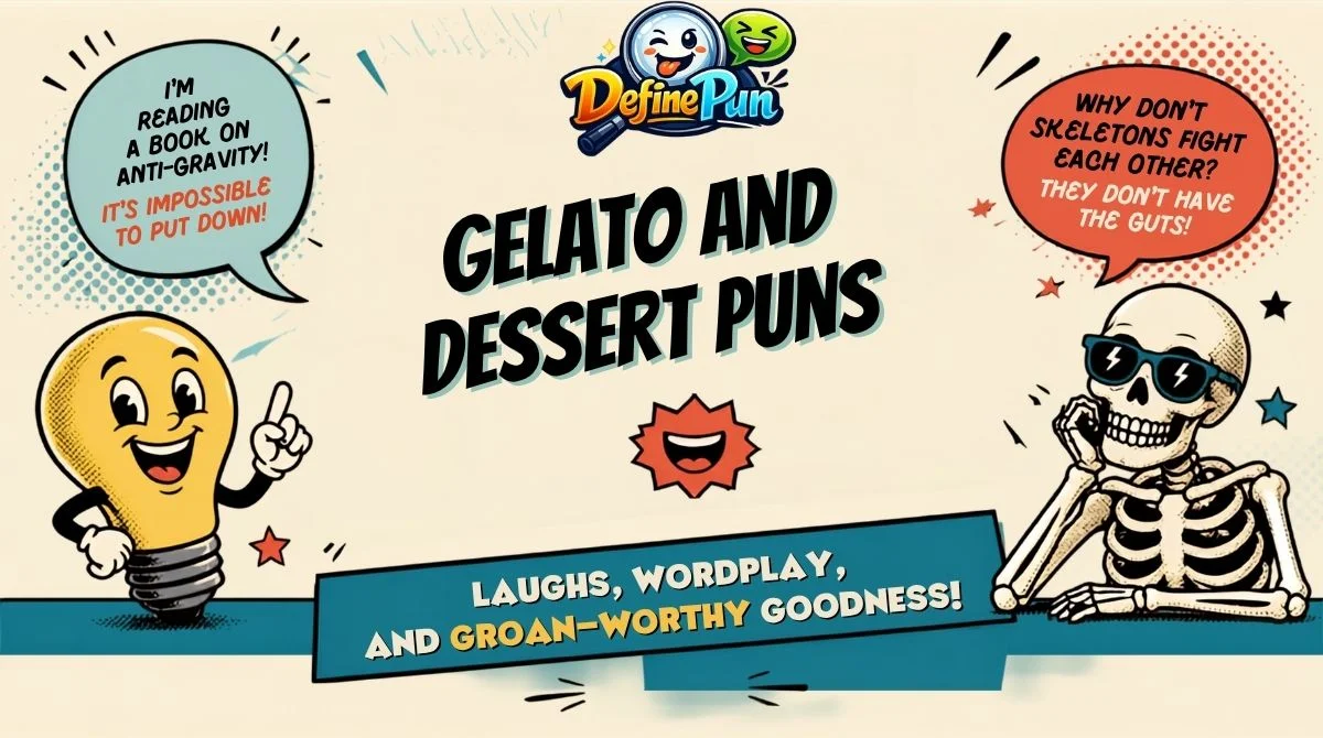 Gelato and Dessert Puns